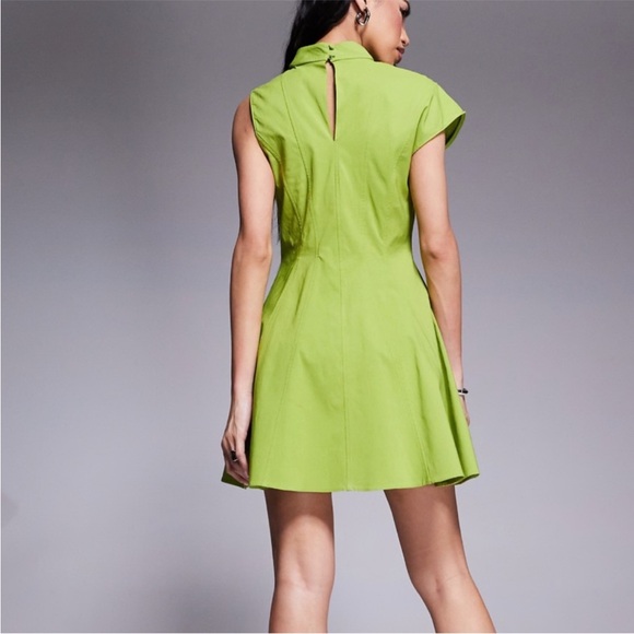 ASOS NWT green spring mini dress - Picture 2 of 2